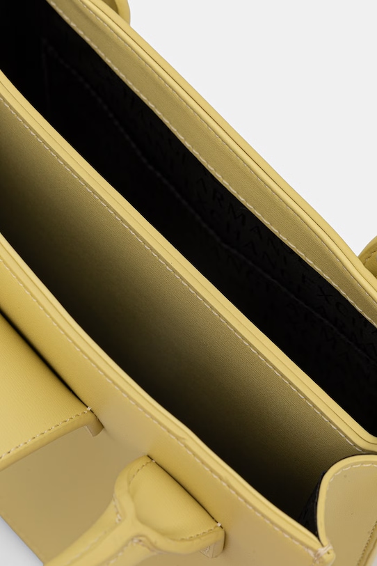 Armani Exchange torebka tote damska z imitacji skóry XW000306.AF12039. żółty