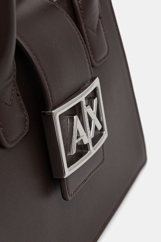Armani Exchange torebka tote damska z imitacji skóry brązowy XW000306.AF12039.