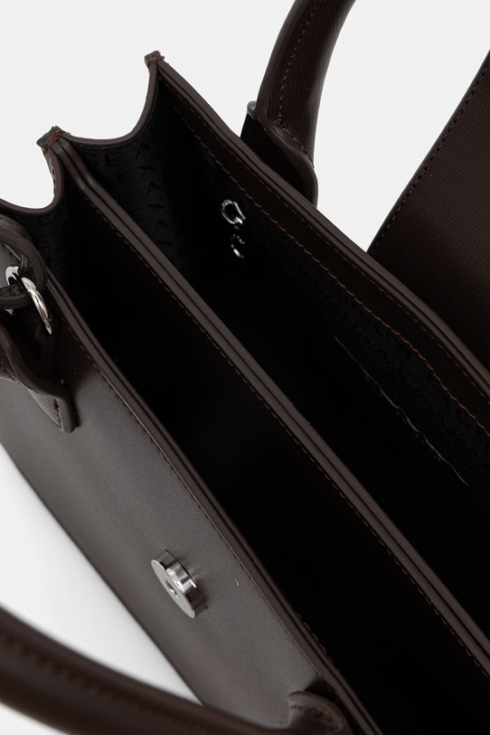 Armani Exchange torebka tote damska z imitacji skóry XW000306.AF12039. brązowy