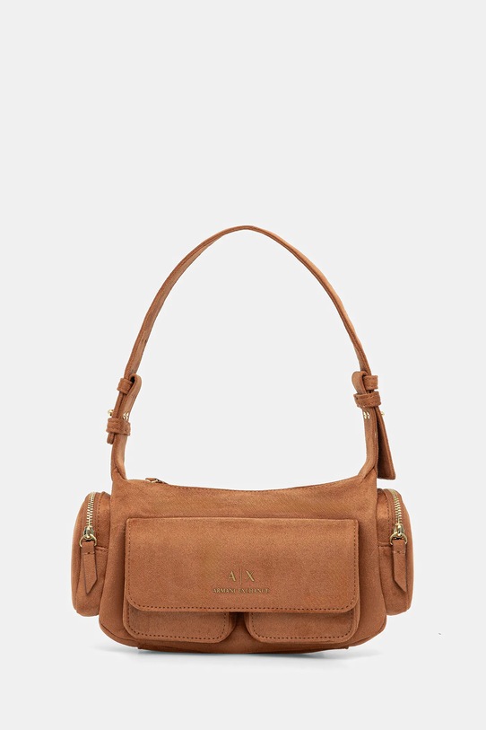 Kabelka Armani Exchange hladký hnědá XW000405.AF17158