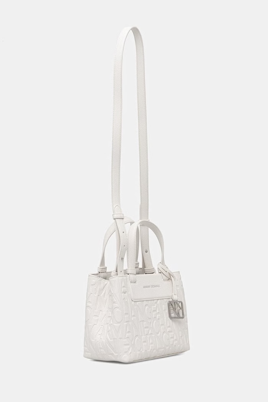 Armani Exchange torebka tote damska z imitacji skóry XW001576.AF15774 biały SS26