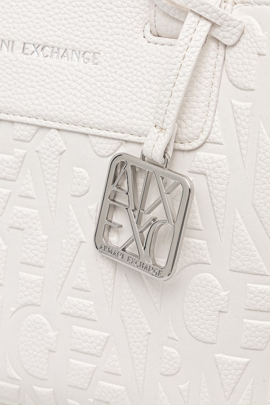 Armani Exchange torebka tote damska z imitacji skóry biały XW001576.AF15774