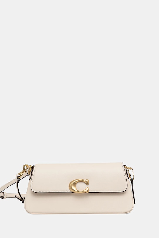 Kožna torba Coach Jet bez uzorka bež CAM16