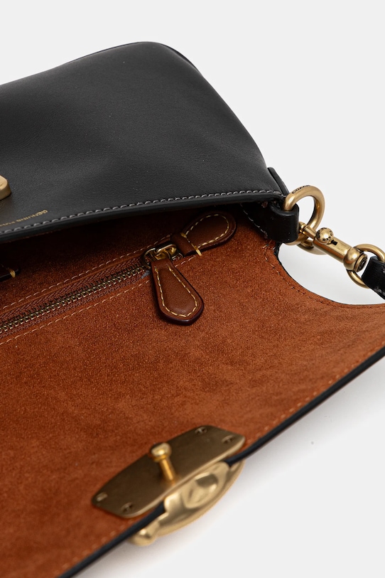 Кожена чанта Coach Jet CAM16 черен