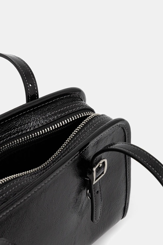 Coach torebka skórzana Swing Zip Bag czarny CAO34