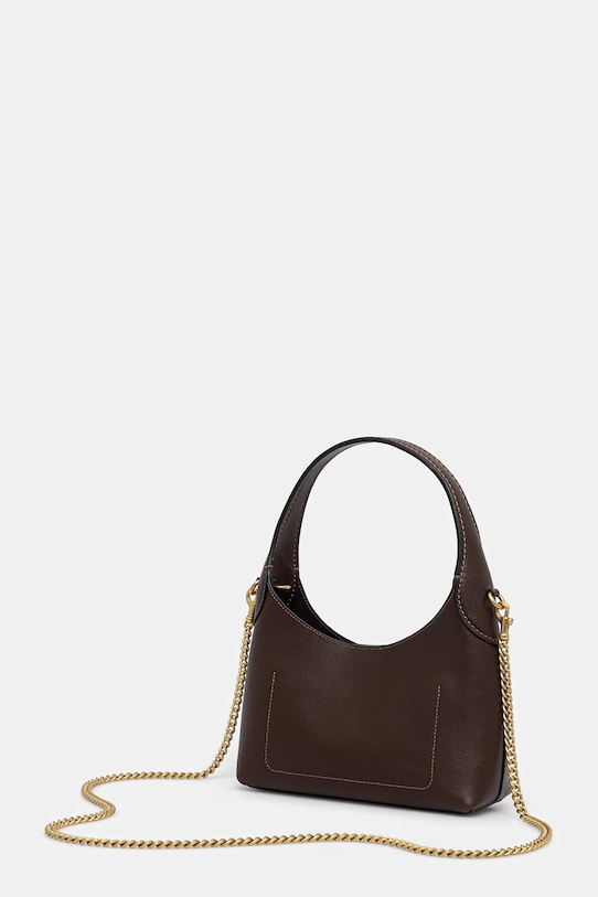 Coach torebka skórzana Brooklyn 23 CW614 brązowy AW25