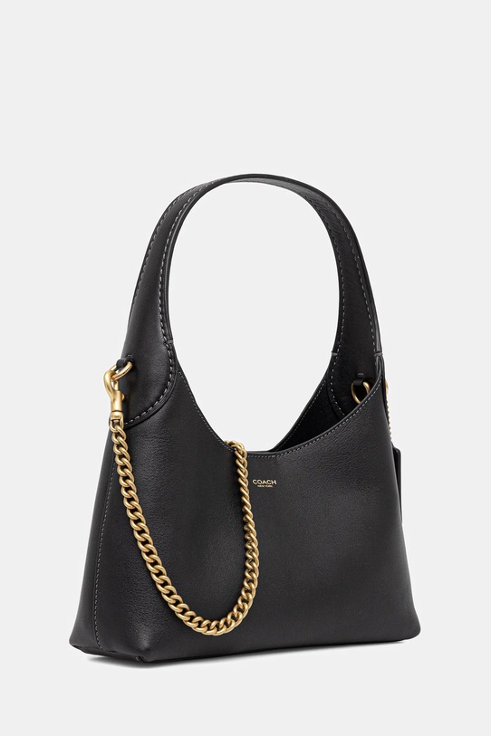 Δερμάτινη τσάντα Coach Brooklyn 23 CW614 μαύρο AW25