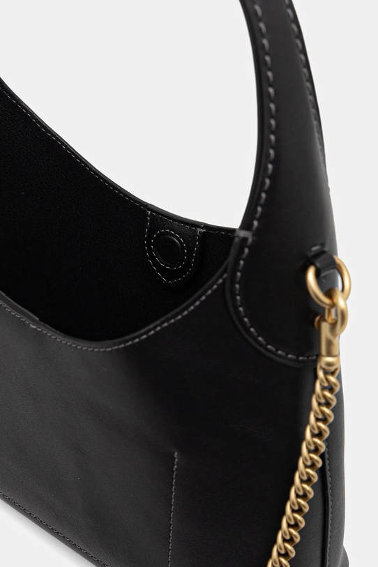 Δερμάτινη τσάντα Coach Brooklyn 23 CW614 μαύρο