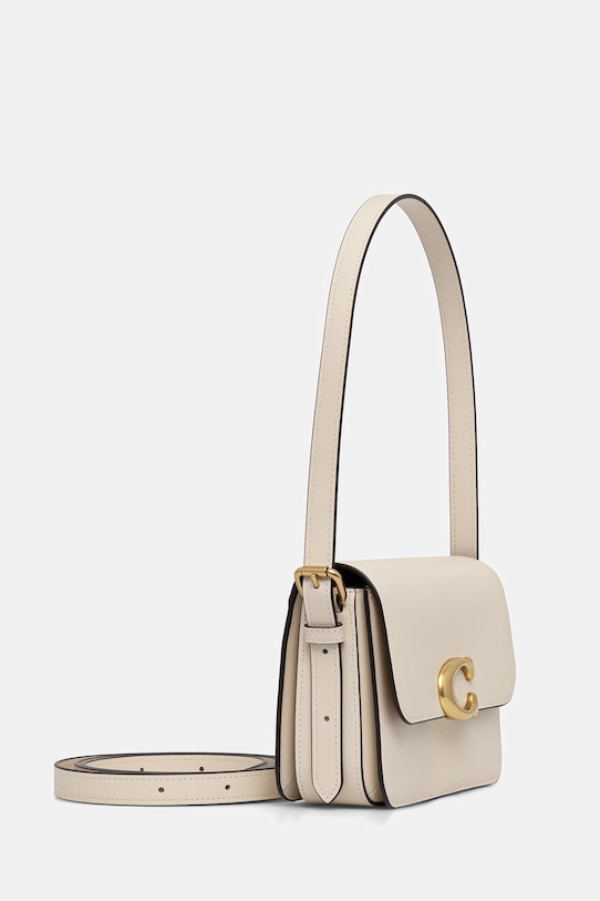 Coach poșetă de piele CAM17 bej AW25