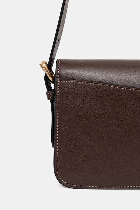 Accesorii Coach poșetă de piele CAM17 maro