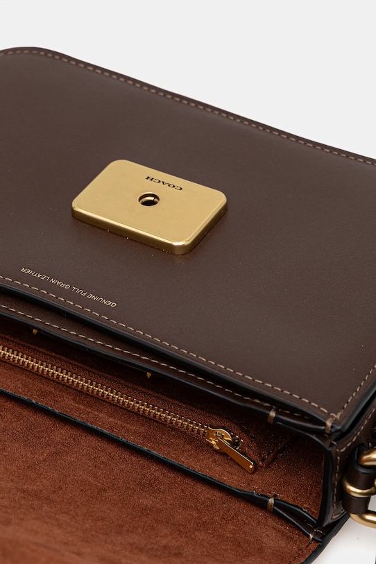 Coach poșetă de piele CAM17 maro