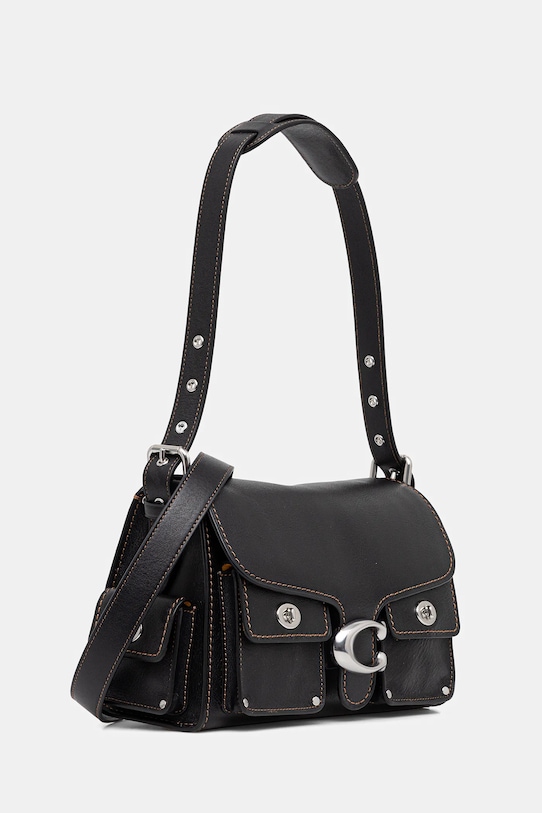 Coach torebka skórzana Cargo Turnlock Soft Tabby CU124 czarny AW25
