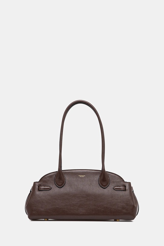 Coach torebka skórzana Empire Carryall Bag 34 skóra licowa brązowy CCM57
