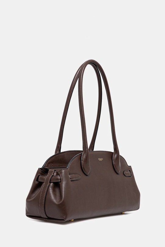Coach torebka skórzana Empire Carryall Bag 34 CCM57 brązowy AW25