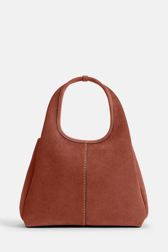 Coach Suade Lana Shoulder Bag 23 torebka crossbody damska zamszowa CBZ95 brązowy AA00