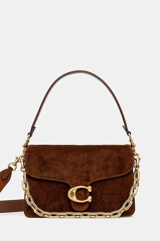 Замшева сумочка Coach Tabby замша коричневий CCK51