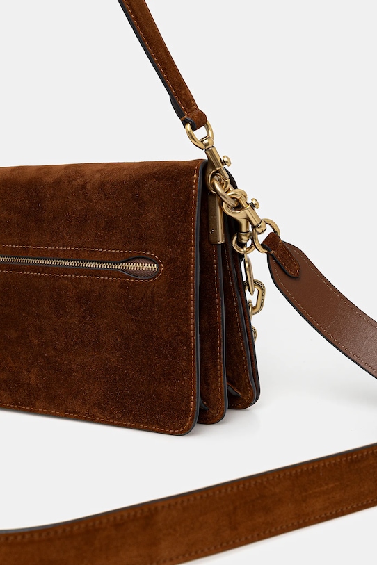 Замшева сумочка Coach Tabby коричневий CCK51