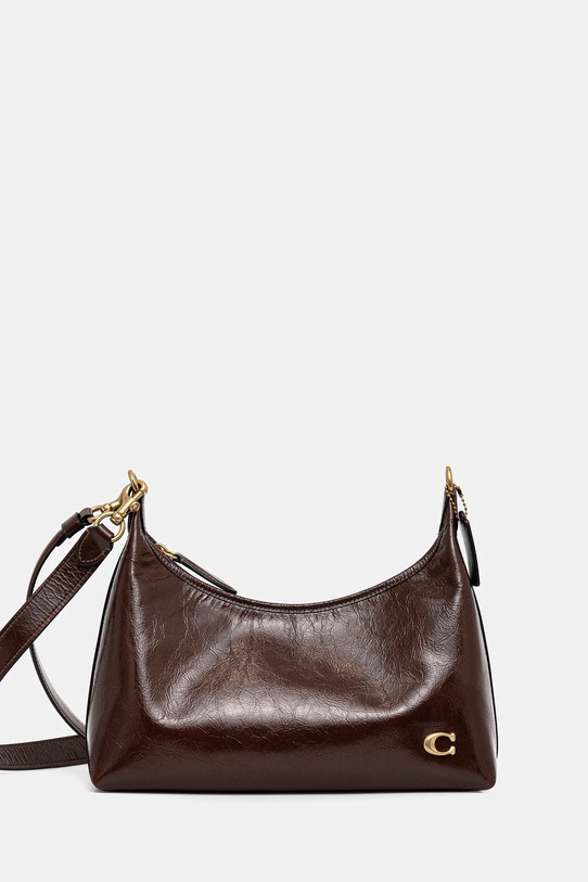 Coach poșetă de piele Juliet uni maro CR652