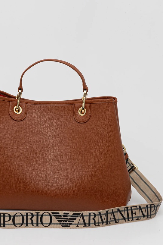 Akcesoria Emporio Armani torebka EW000360.AF12103 brązowy