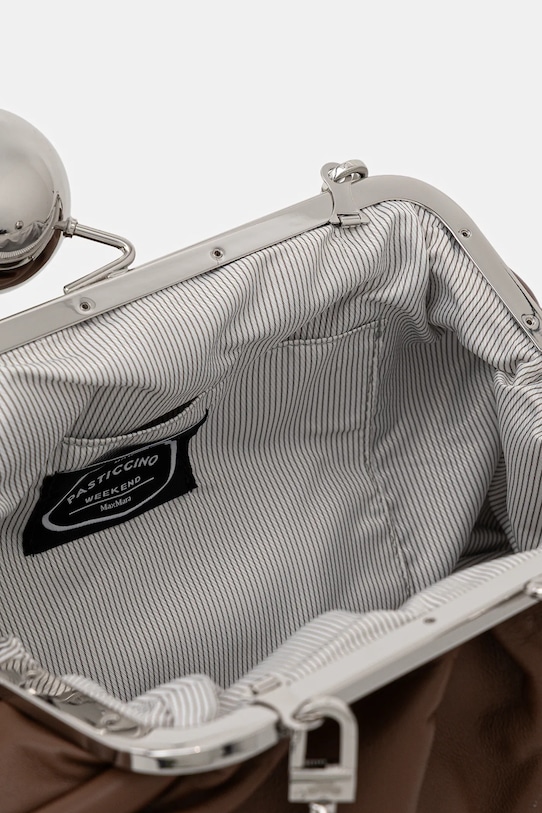 Weekend Max Mara geantă de piele MILVANEW 2525516025600 maro