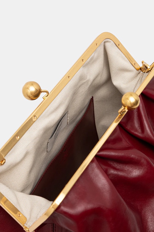 Kožená kabelka Weekend Max Mara MIRTE 2525516035600 burgundské