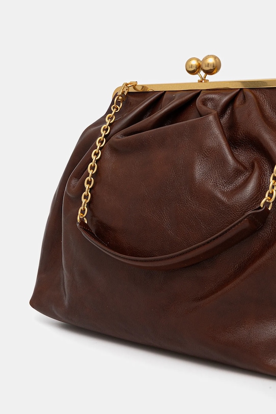 Кожена чанта Weekend Max Mara MIRTE кафяв 2525516035600