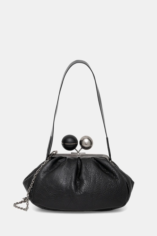 Weekend Max Mara geantă de piele LECITO uni negru 2525516075600