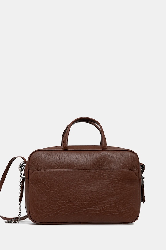 Weekend Max Mara torebka skórzana PALOS skóra licowa brązowy 2525516085600