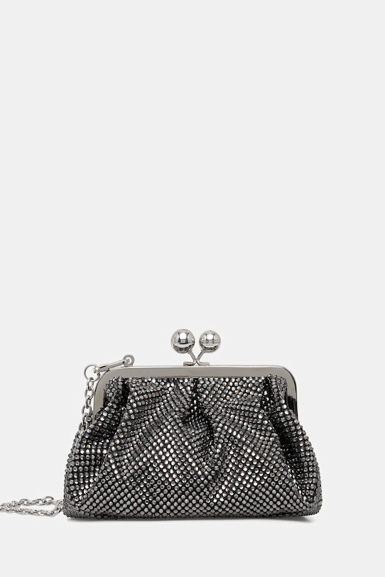 Kabelka Weekend Max Mara EMY nášivka stříbrná 2525516135600