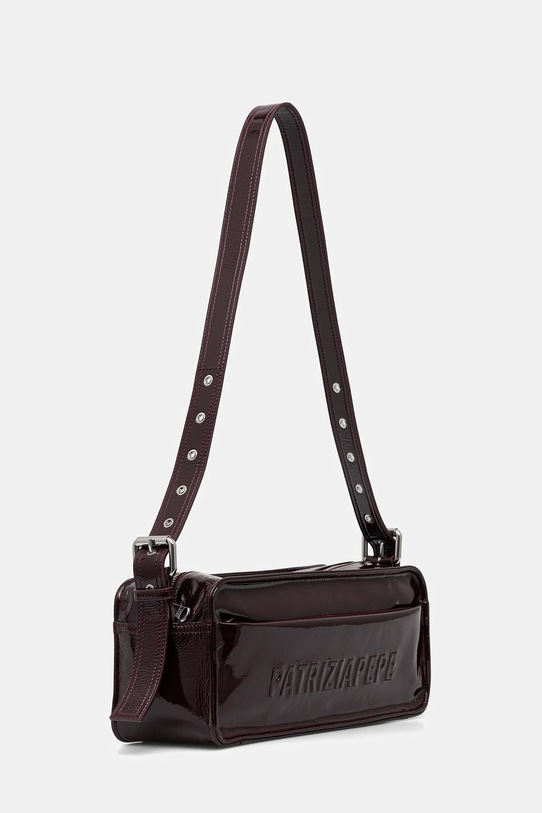 Patrizia Pepe poșetă de piele 2B0148.L170 burgundia AW25