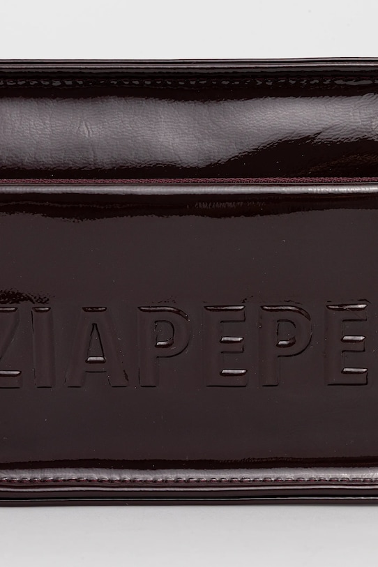 Kožená kabelka Patrizia Pepe burgundské 2B0148.L170