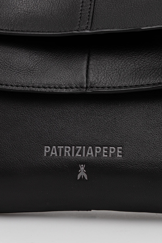 Kožené psaníčko Patrizia Pepe černá 2B0152.L162