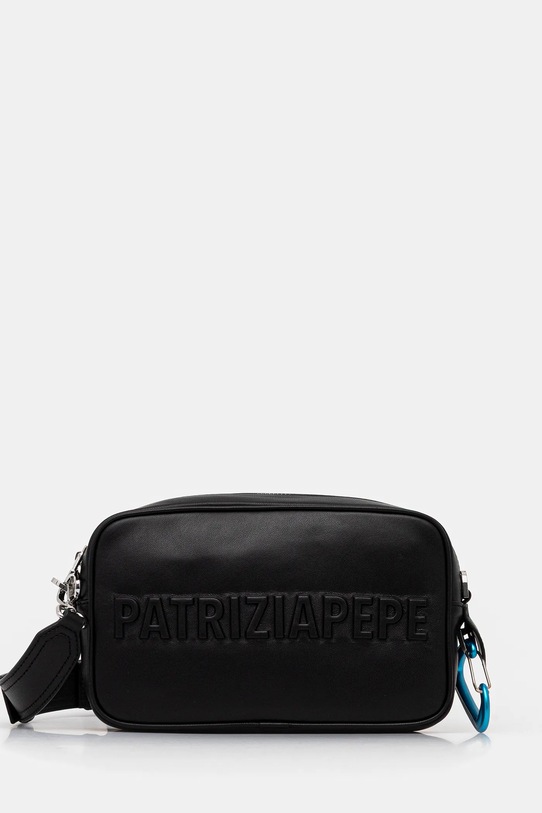 Кожаная сумочка Patrizia Pepe кожа чёрный 8B0254.L113