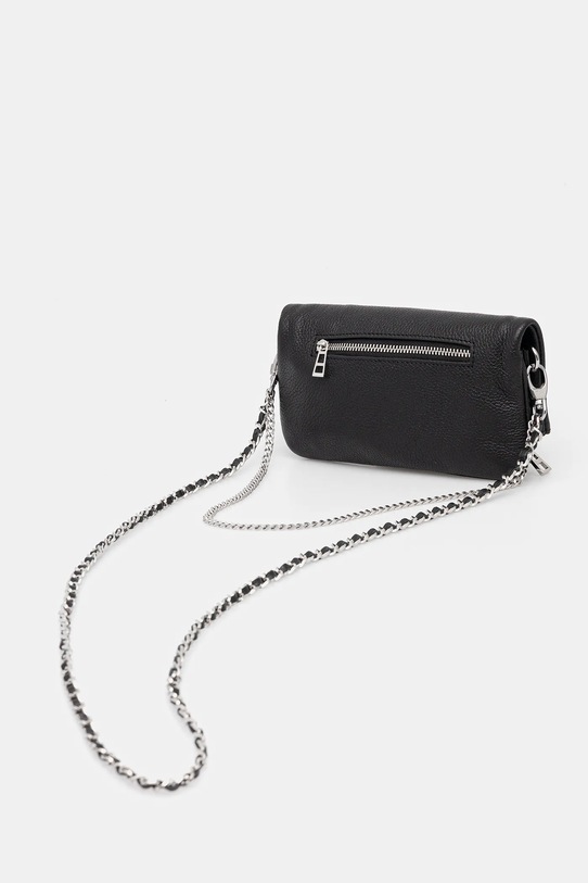 Accesorii ZADIG&VOLTAIRE poșetă de piele LWBA03975 negru