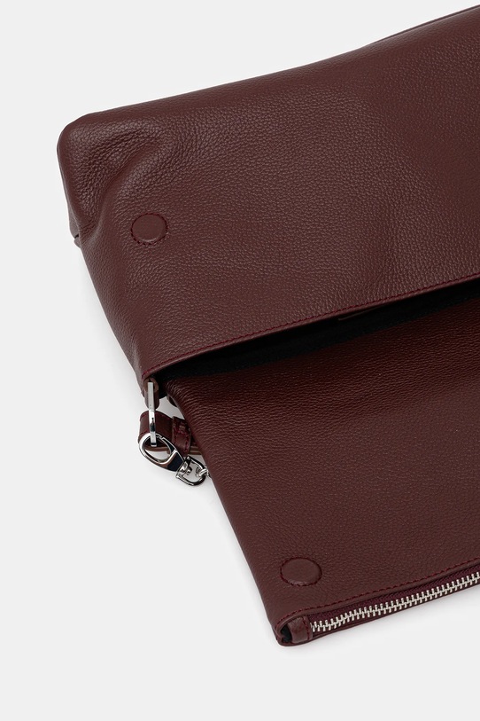 ZADIG&VOLTAIRE torebka skórzana LWBA04125 bordowy