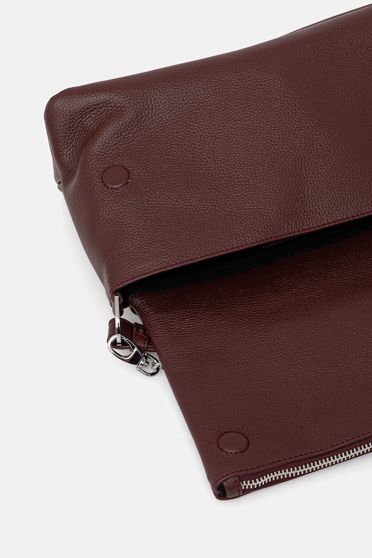 ZADIG&VOLTAIRE poșetă de piele LWBA04125 burgundia