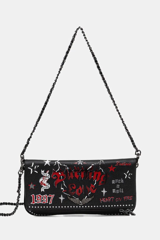 ZADIG&VOLTAIRE poșetă de piele print negru LWBA04029