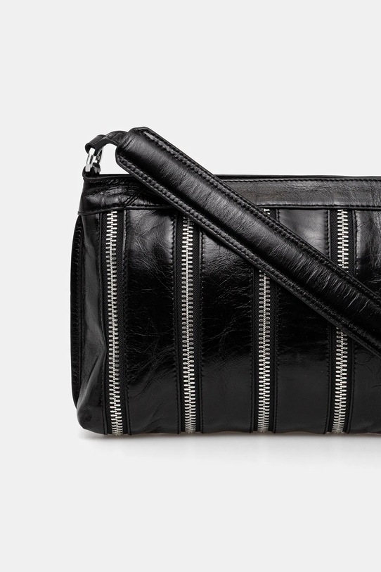 Accesorii ZADIG&VOLTAIRE poșetă de piele LWBA03952 negru