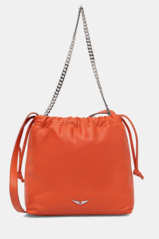 ZADIG&VOLTAIRE poșetă de piele uni portocaliu LWBA04016