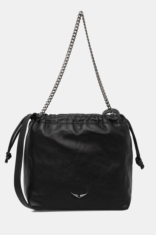 Кожаная сумочка ZADIG&VOLTAIRE кожа чёрный LWBA04016