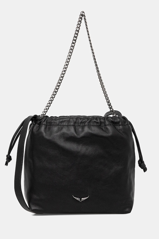 ZADIG&VOLTAIRE poșetă de piele uni negru LWBA04016