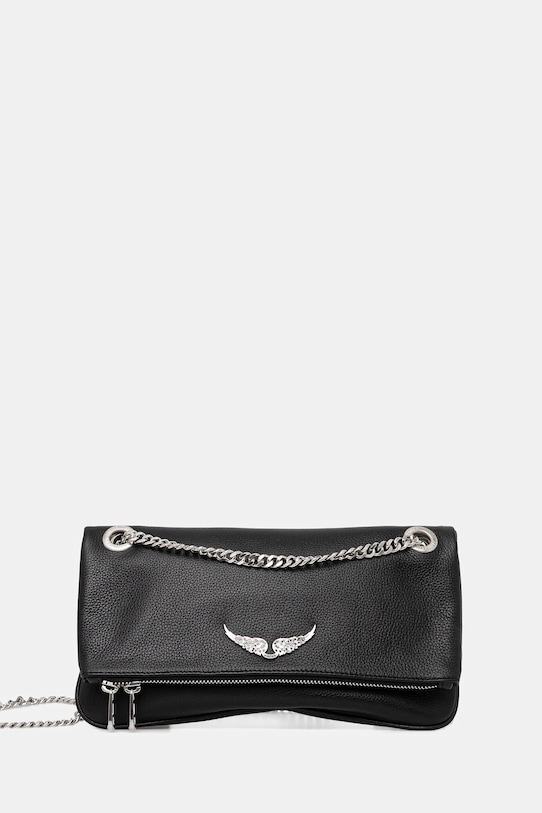 ZADIG&VOLTAIRE torebka skórzana skóra licowa czarny LWBA04124