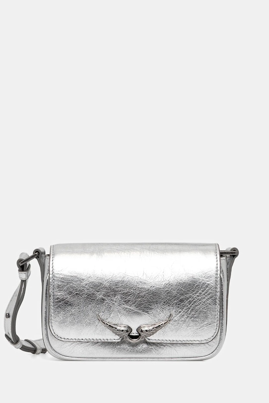 ZADIG&VOLTAIRE torebka skóra licowa srebrny LWBA04042