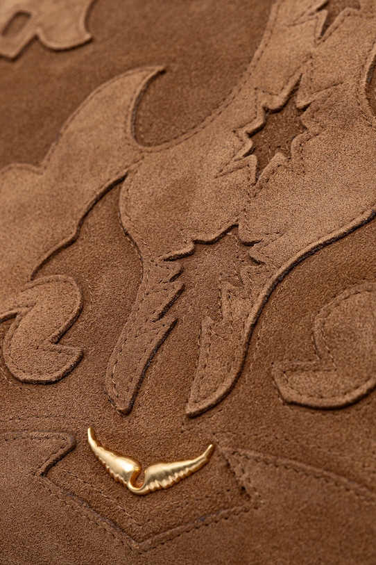 ZADIG&VOLTAIRE torebka zamszowa brązowy LWBA03924