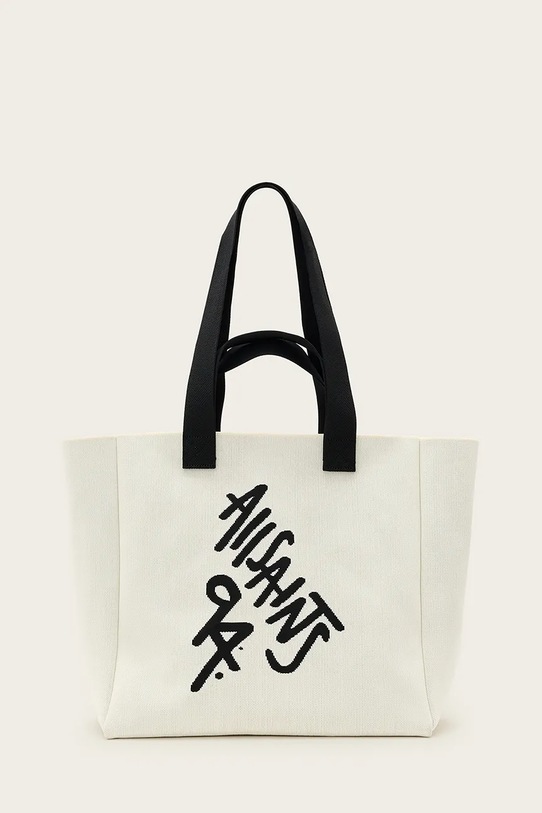 AllSaints torebka IZZY tekstylny biały W399XC