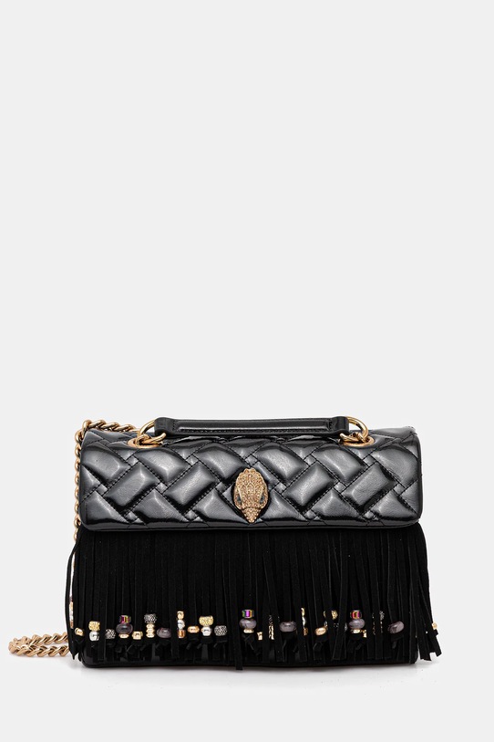 Kurt Geiger London geantă de piele KENSINGTON uni negru 4701100129
