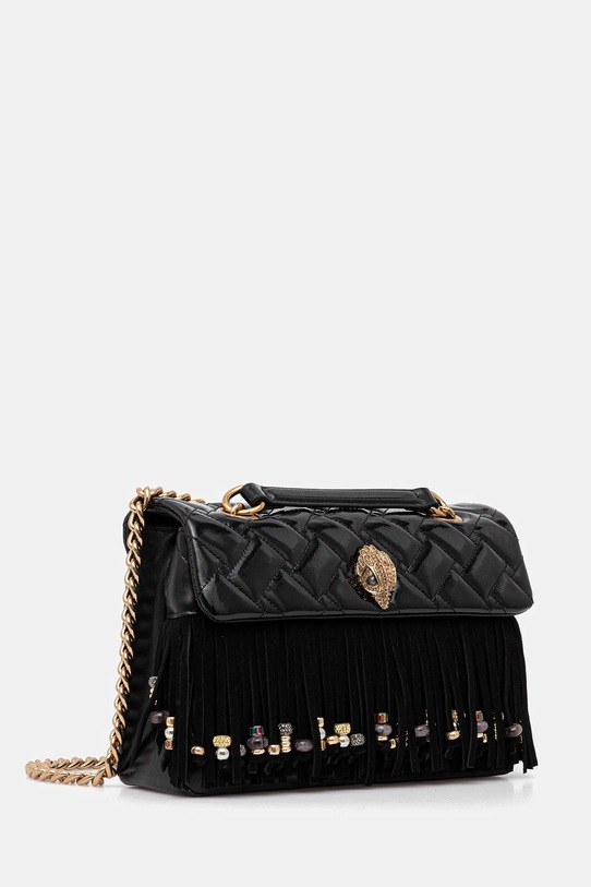Kurt Geiger London geantă de piele KENSINGTON 4701100129 negru AW25