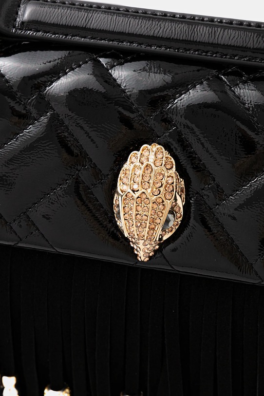 Kožená kabelka Kurt Geiger London KENSINGTON černá 4701100129