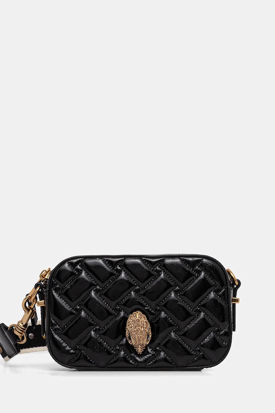 Kurt Geiger London torebka skórzana KENSINGTON nie mieści A4 czarny 9078900319