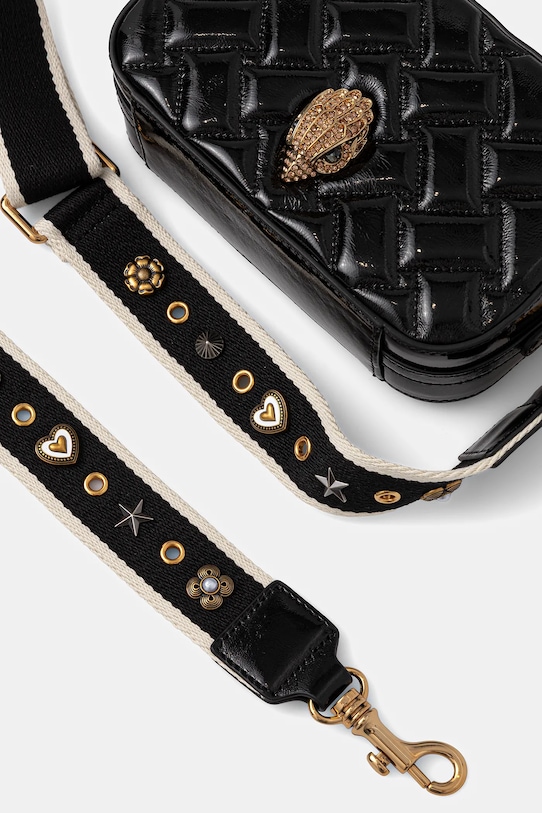 Kurt Geiger London torebka skórzana KENSINGTON czarny 9078900319